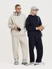 2025 Autumn/Winter Fleece-Lined Hooded Sweatshirt & Pants Set – Men's Trendy European/American Basic, Solid Color, 510g.