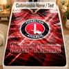 Flannel BlanketCharlton Athletic Custom Name Text Personalized Soft Warm Throw Blanket Home Decor Gift