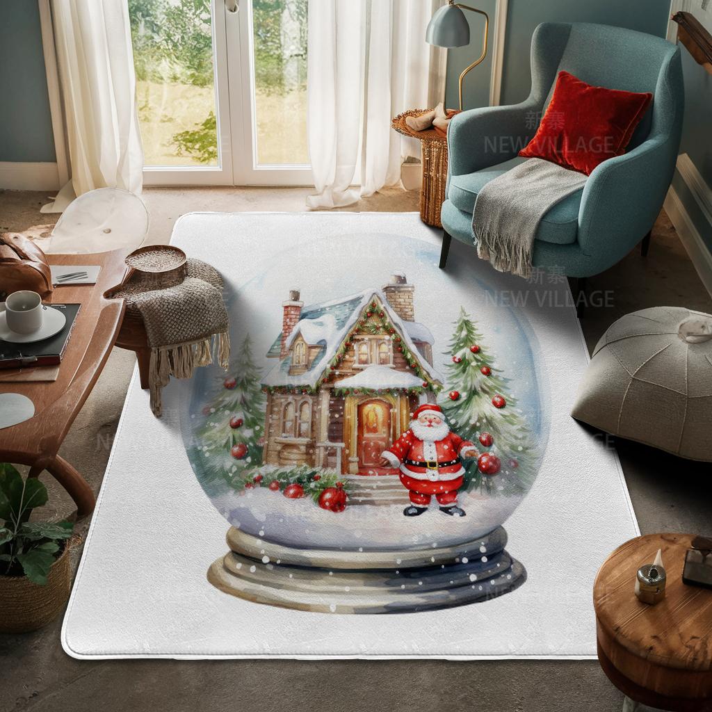 

Ковер у входа в дом Домашний коврик у двери Гостиная Ванная Комната Ноги ванная комната Нескользящие коврики с водопоглощением для ванной Счастливого Рождества зима 400mmx600mm