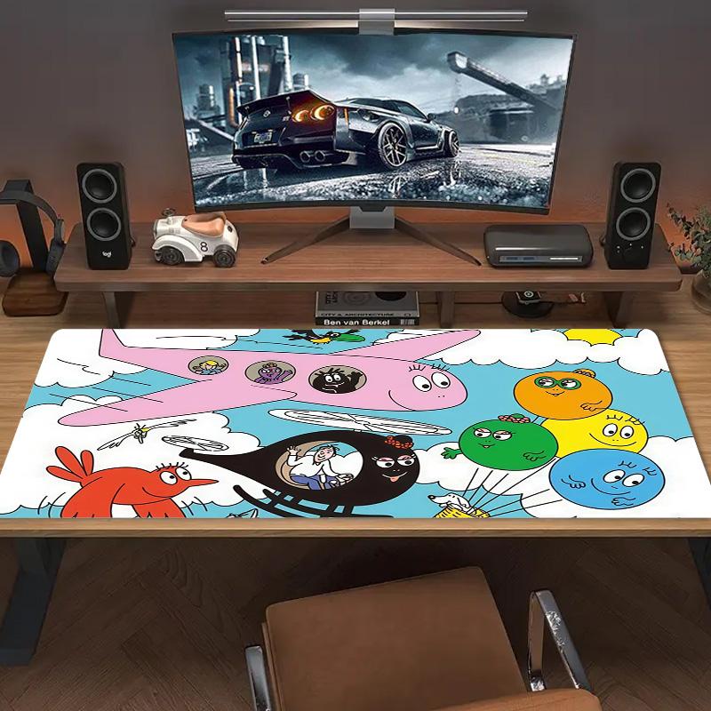 Barbapapa3 Print  Cushion Non-slip Laptop Tablet Big Mousepad XXL Mat Mini PC Playmat With Lock edge