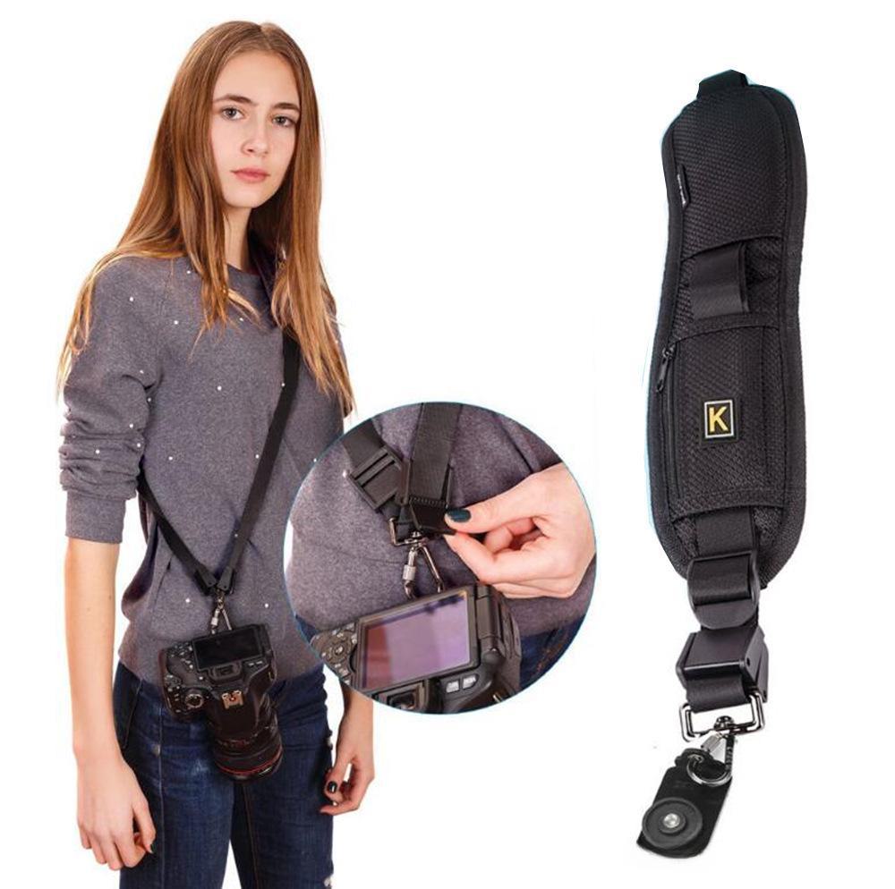 K-förmiger professioneller SLR-Doppel-Schulterkameragurt