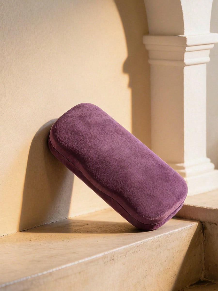 Gucci Роскошный фиолетовый бархатный жесткий футляр для очков фиолетовый