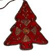 Vivienne Christmas Ornament Handmade Tree, Red, Ornament, 86011XO-RE