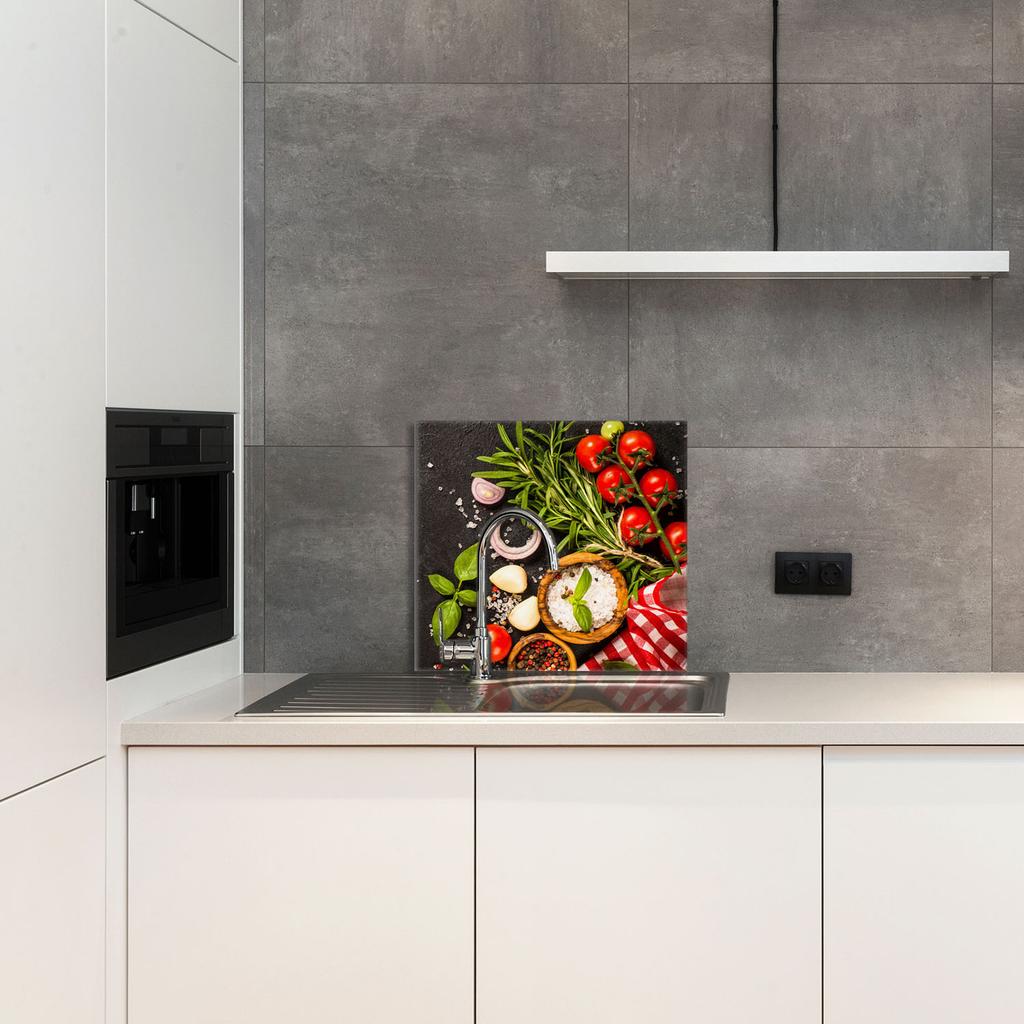 PANEL SZKLANY DO KUCHNI 65x60 Jedzenie