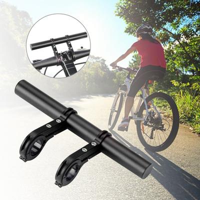 Aluminum Alloy Bicycle Handlebar Bracket Double Clamp 20cm Handlebar Extension Mount Multifunction Bike Handlebar Extender