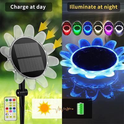 Sunflower Led Solar Outdoor Waterproof Light Floating Pool Light Decorate Swimming Pools Garden Lawn Lamp Pond Lighting