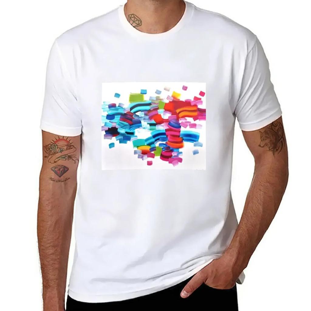 Flow T-Shirt korean fashion anime funnys Men's t shirts