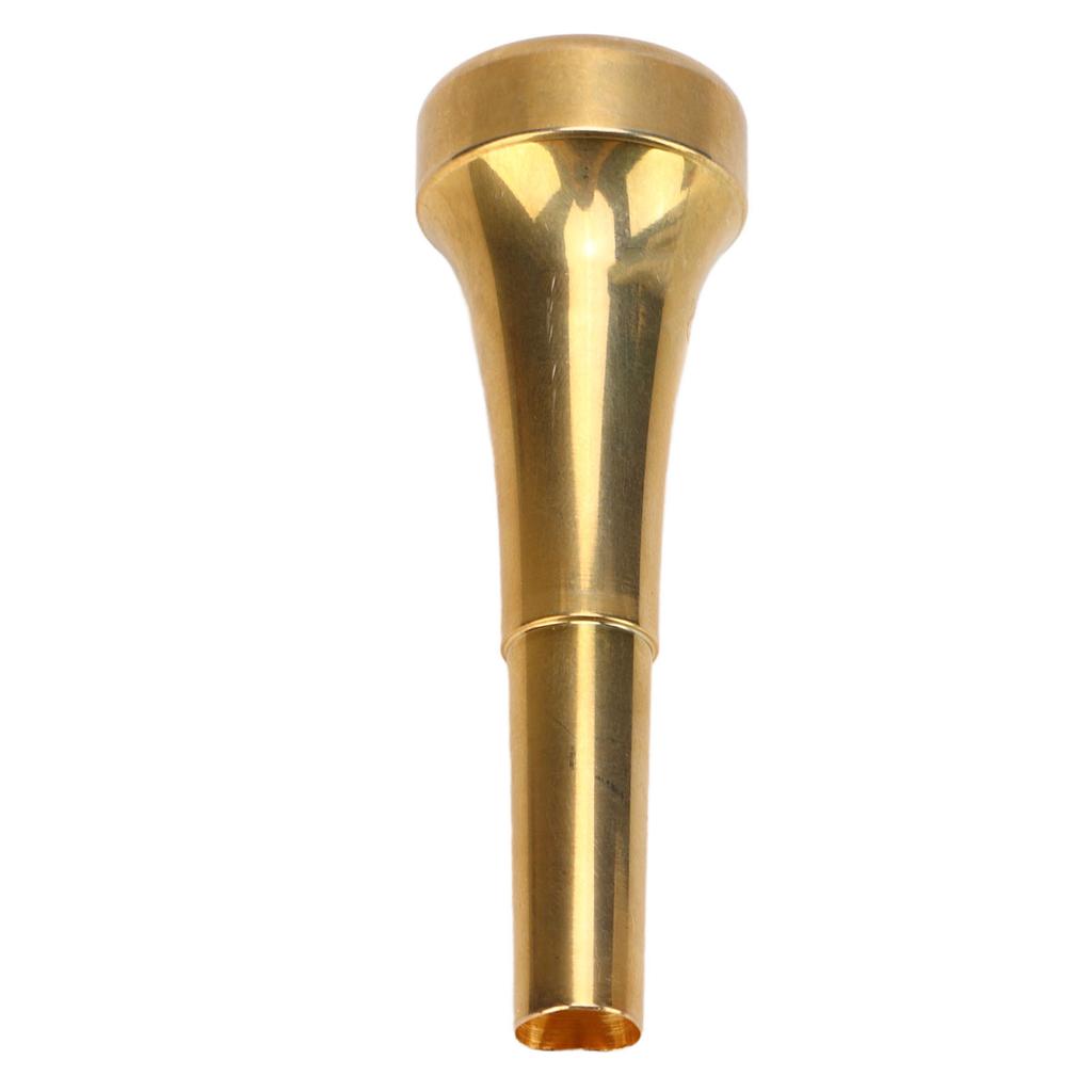Trumpet Replacement Mouthpiece 82mm Length Clear Sound Metal Gold Trumpet Mouthpiece Wind Instrument Accessory
