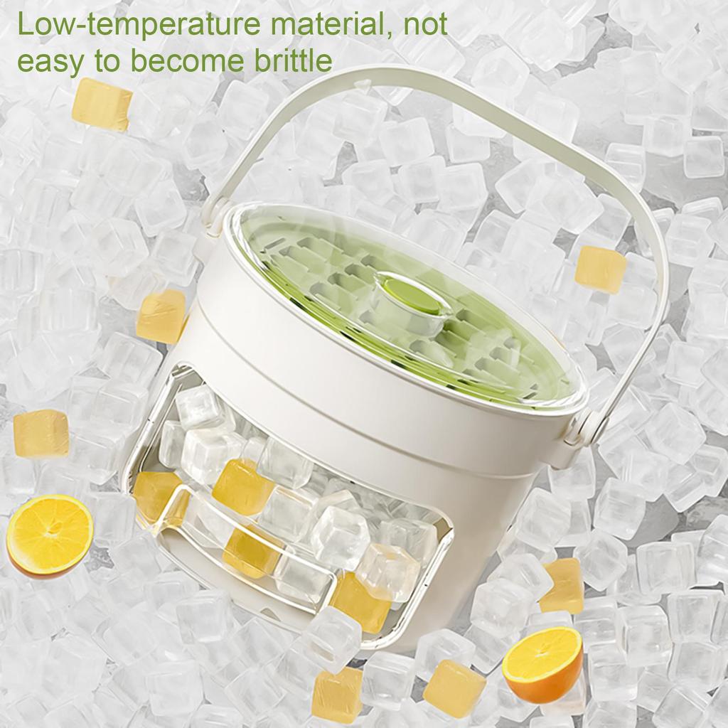 Multifunkční forma na ledové kostky Velkokapacitní opakovaně použitelný výrobník ledu Domácí potravinářský Dvouvrstý úložný box na led Formička na ledové kostky