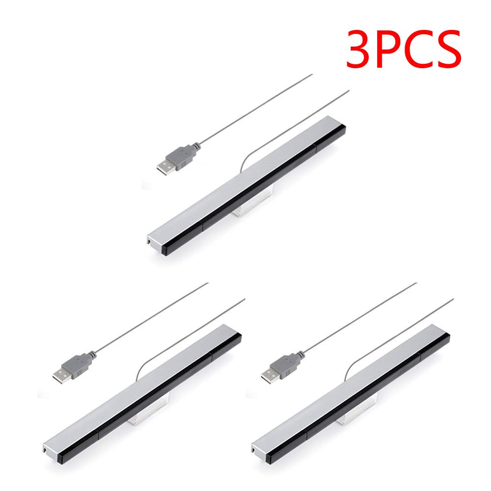 Kabelgebundener Fernbedienungssensor-Balken Empfänger Sensor-Balken USB Ersatz Infrarot TV Strahl Kabelgebundener Sensor-Balken für Wii/Wii U