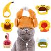 Chapéus de Girassol para Animais de Estimação, Adereços de Banana para Cães e Gatos, Coberturas de Cabeça para Gatos, Suprimentos para Teddy Bulldog Francês