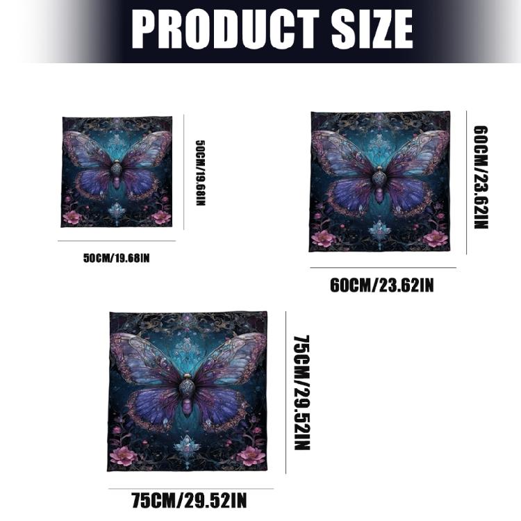 Divinations Tablecloth Butterfly Flower Astrology Tarots Card Tablecloth Altars Cloth Divinations Board Game Accessory