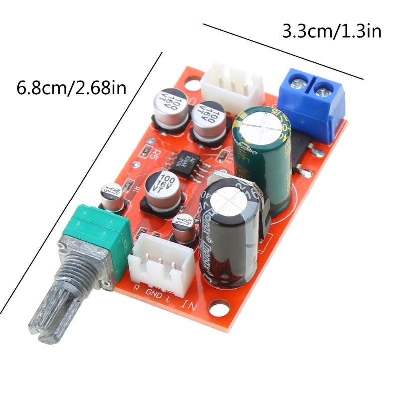 AD828 Stereo Vorverstärker Leistungsverstärker Platine Vorverstärker Modul Stromversorgung DC 8-24V AC 5-16V Mikrofon Vorverstärker
