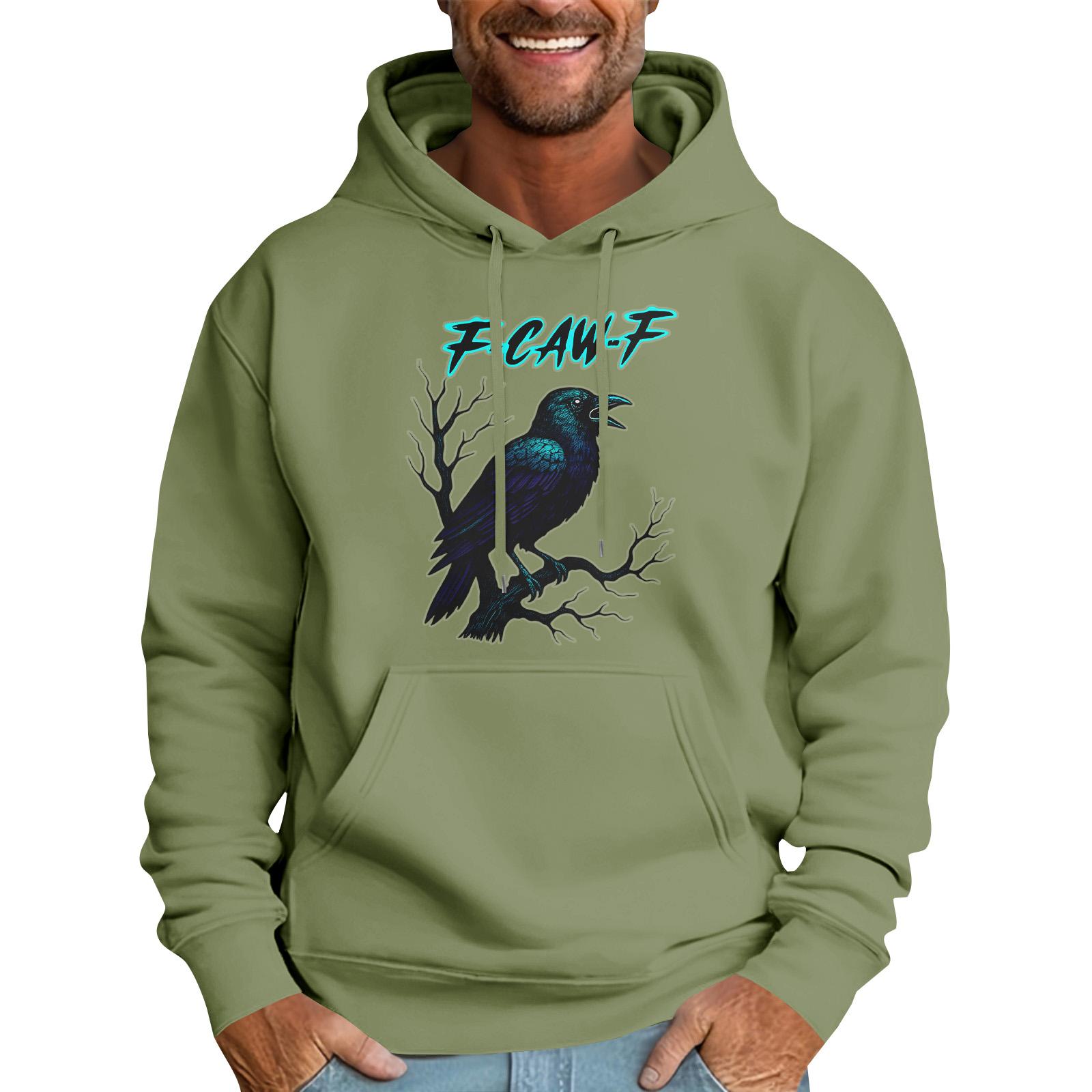 

Мужской рождественский свитер с принтованным воротником L