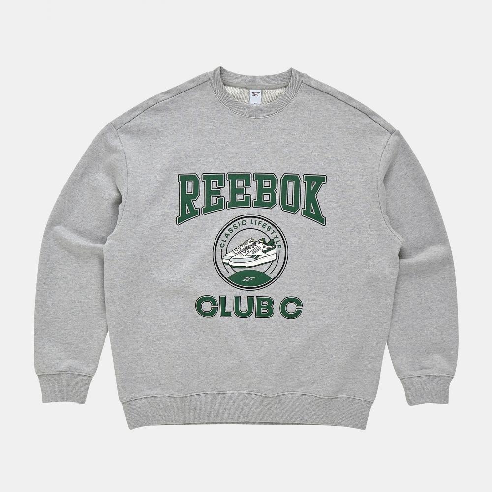 

Толстовка REEBOK Club C Varsity Светло-серая