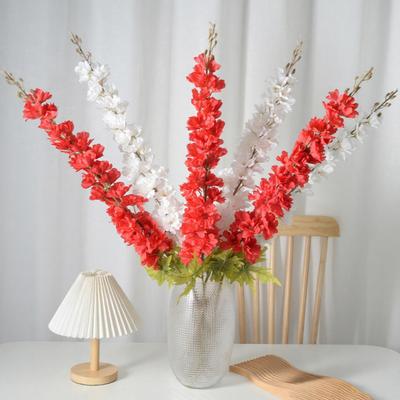 Artificial Delphinium Flowers 46 Inch Long Stem Fake Hyacinth Flower for Tall Vase Wedding Home Party Centerpiece Floral Arrangement Table Decoration