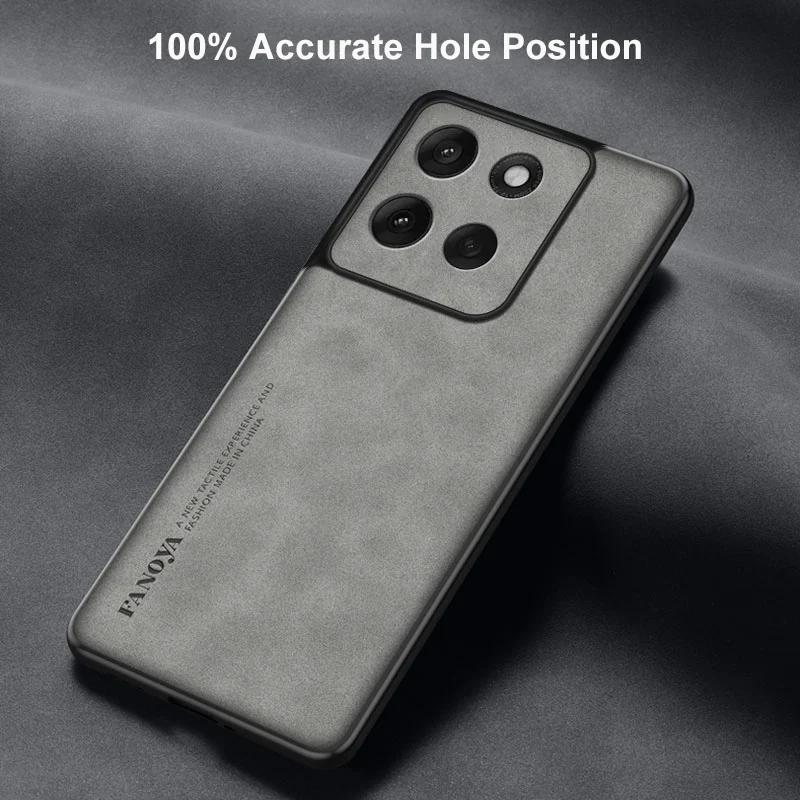 Per Motorola Moto G86 Power Custodia Lussuosa in Ecopelle PU Per Motorola G86 Cover Posteriore in Silicone Antiurto Protezione Completa