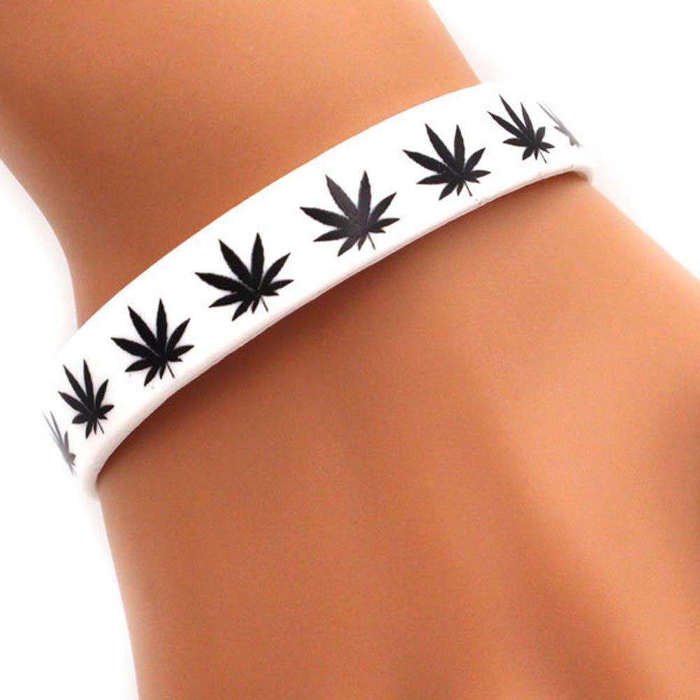 Silicone Maple Leaves Fashion Jewelry Bangle Silicone Bracelet Maple Leaf Bracelet Wristband