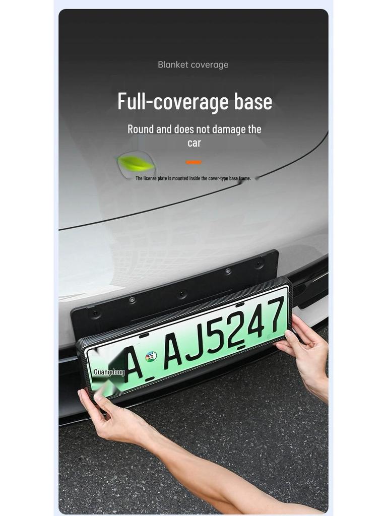 Fits Xiaomi YU7 License Plate Frames, Green Plates: New Traffic Regulation Protectors