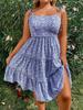 2025 Plus Size Women's Floral Camisole Mini Dress - Comfortable & Casual