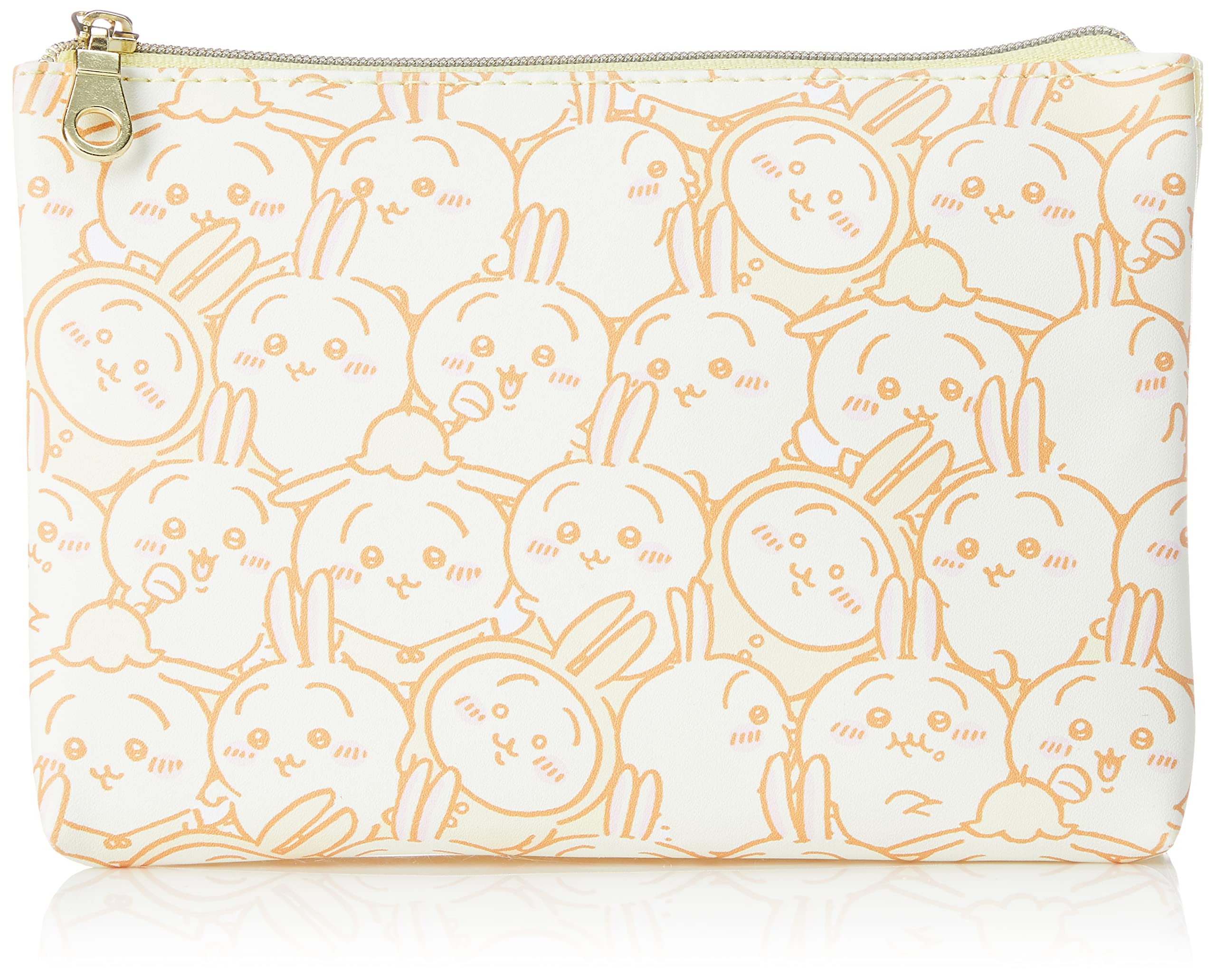 Косметичка Chiikawa, Косметичка, Сумка для косметики, Дорожная косметичка, 2 отделения, Разделенная, Взрослая, Синтетическая кожа, Искусственная кожа, Хативарэ, 3 кармана