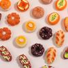 Miniature Cream Bread Simulation Toy Cake: DIY Resin Accessories for Children's Pretend Play and Handmade Projects.
