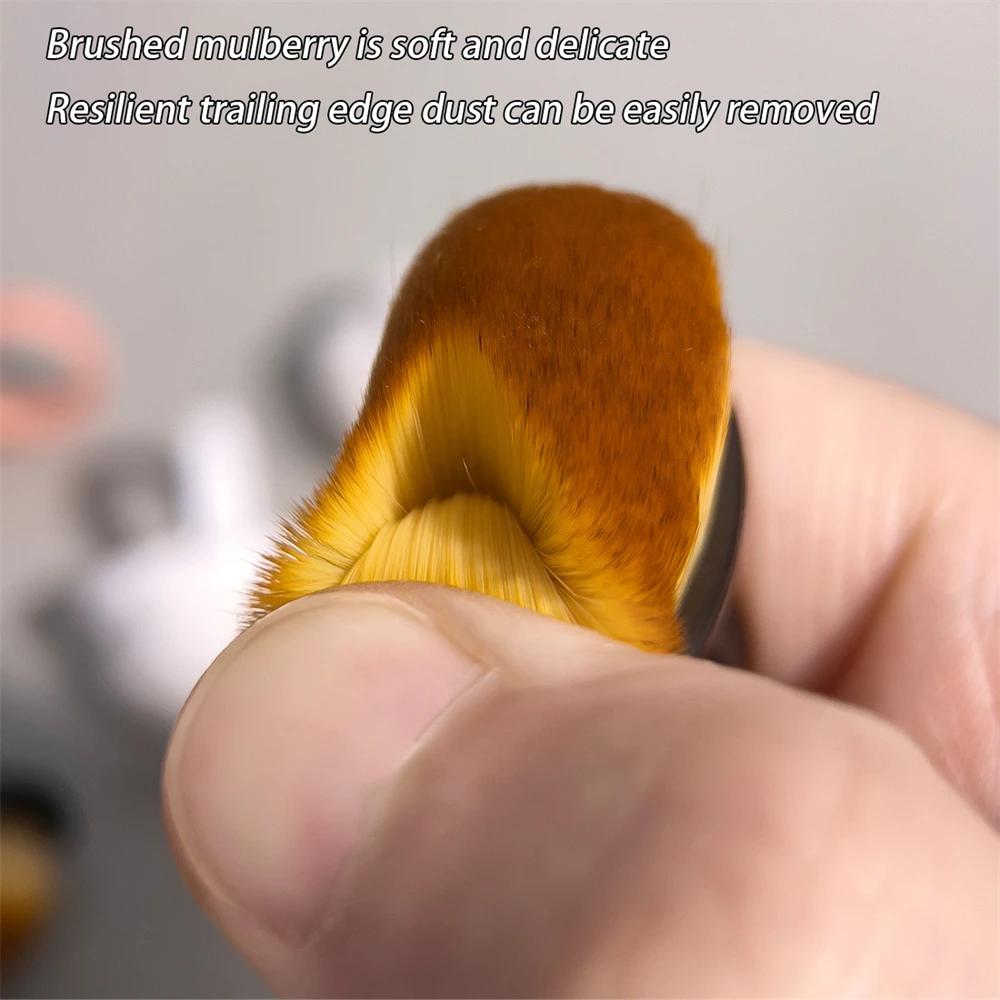 Nails Art Dust Brush Buckle Brush Oval Gel Dust Cleaning Make Up Ring-Shaped Brush Manicure Tools Fine Soft Bristle Brushs