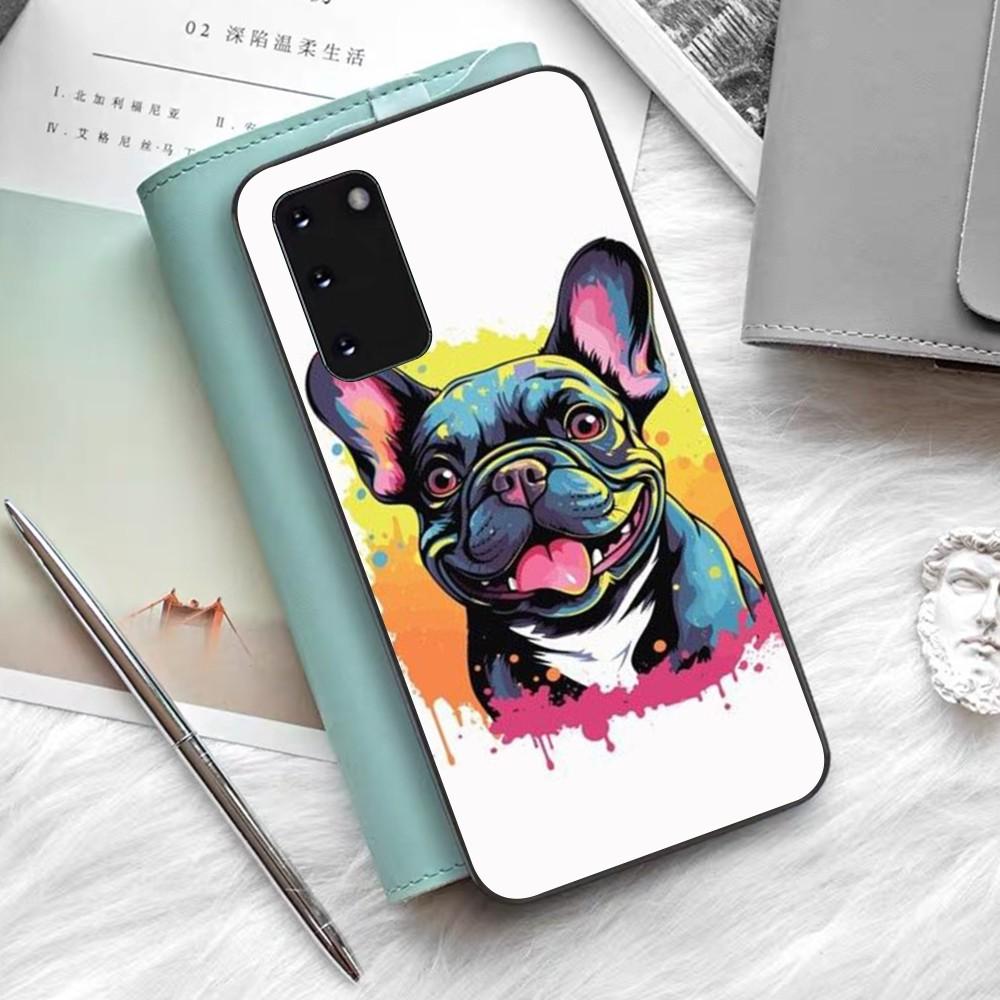 French Bulldog Dog Pug Phone Case Silicone PC+TPU For Samsung S10 20 30 22 23 24 Plus Lite Ultra Cover