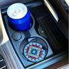 6 Pieces Crystal Car Coaster Rhinestone Coffee Milk Tea Cup Bottle Placemat Interior Automotive Portable Pad Round Mat