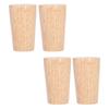 Furniture Legs Round Solid Wood Couch Sofa Table Legs Replacement for Armchair Cabinet Chair