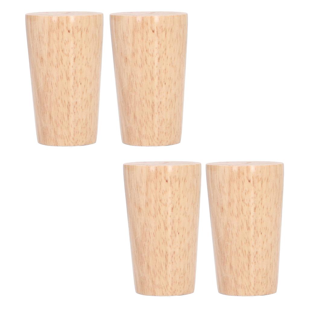 Furniture Legs Round Solid Wood Couch Sofa Table Legs Replacement for Armchair Cabinet Chair