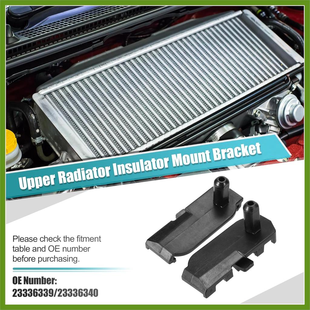2pcs Upper Radiator Insulator Mount Bracket for Chevrolet Malibu 2016-2022 for Buick LaCrosse 2017-2019 No.23336339/23336340 Vehicle Components