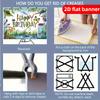 2D Flachbanner Polyester Cartoon Insektenmuster Partybanner Geburtstagsfeier Dekoration Hintergrundtuch