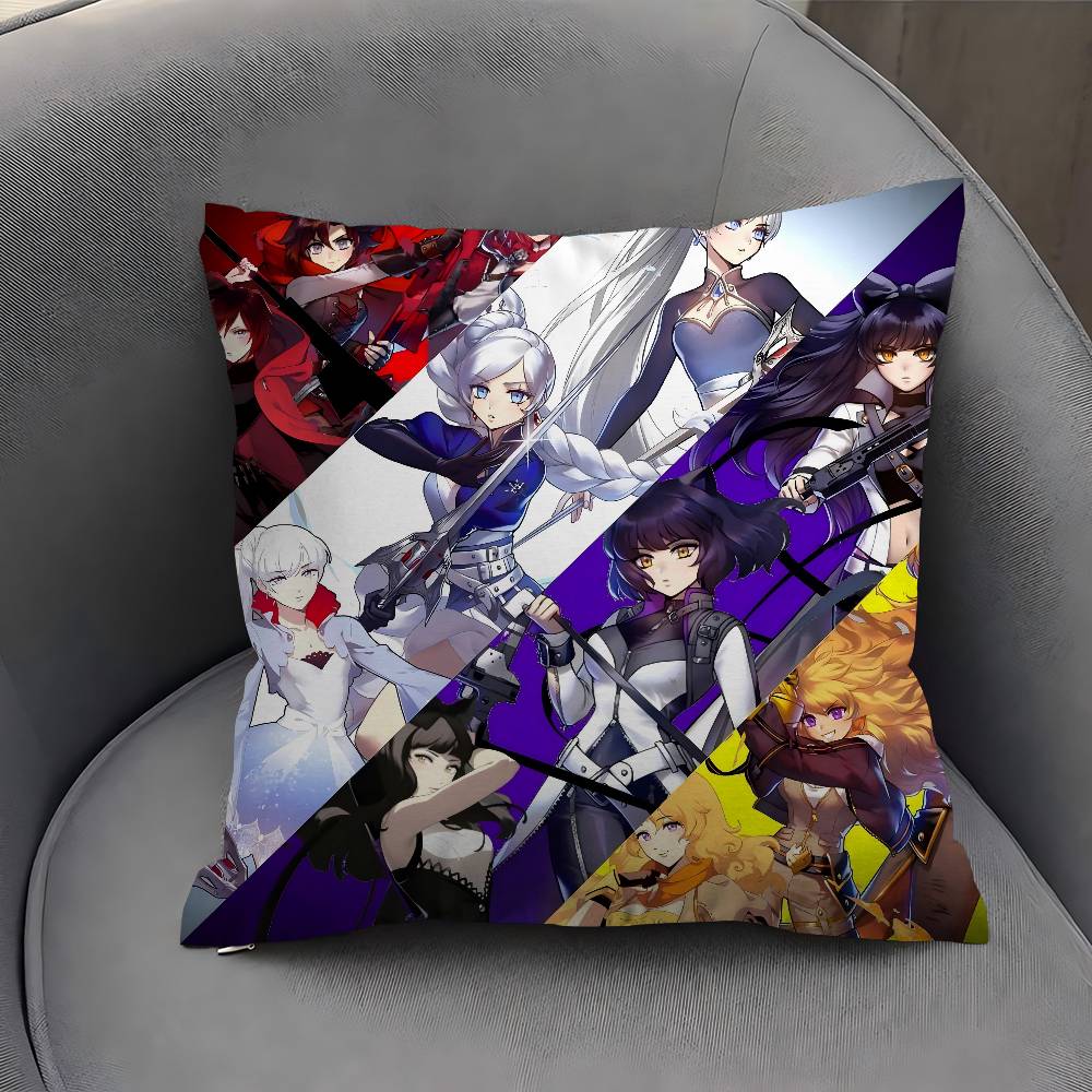 Web A-Animation R-RWBY Personalized Pillow Cover Kids Bedroom Wild Party Decor Pillowcase Kid Birthday Shower Gift