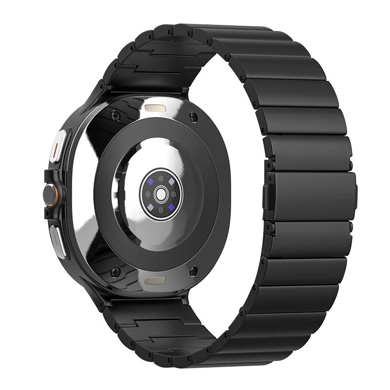 No Gaps Titanium Metal Strap for Samsung Galaxy Watch Ultra 47mm Band for Galaxy Watch 7 Ultra 47MM Waterproof Bracelet Luxury