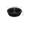 2Pcs Patio Umbrella Base Cover Drainage Holes Prevent Rust Water Accumulation Easy Install Durable 5cm Black Water Bottle Lids