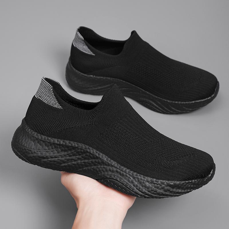 Men's large-sized casual sports shoes, anti-slip and breathable, tennis, running, and elderly walking casual shoes