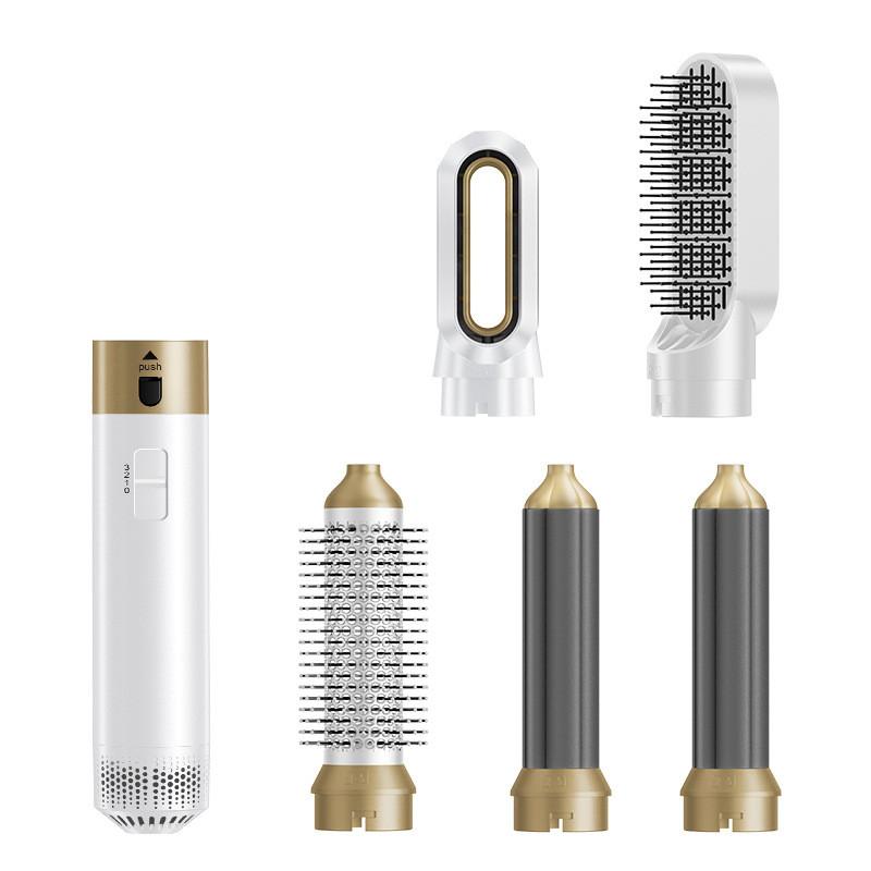 5-in-1 Hot Air Comb Multi Functional Straightening And Curling Dual-use Hair Curler Blow Dry Styling Comb