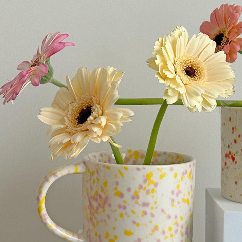 Elegant Table [Gift Set] Bloom Splash Mug 2-piece Gift Set (3-piece Housewarming Gift)