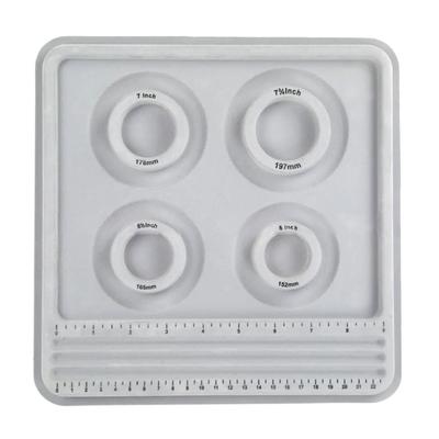 Flocked Bead Board Bracelet Beading Organizer Jewelry Making Tray Workbench Size Measuring Plate Craft Tool Accessories