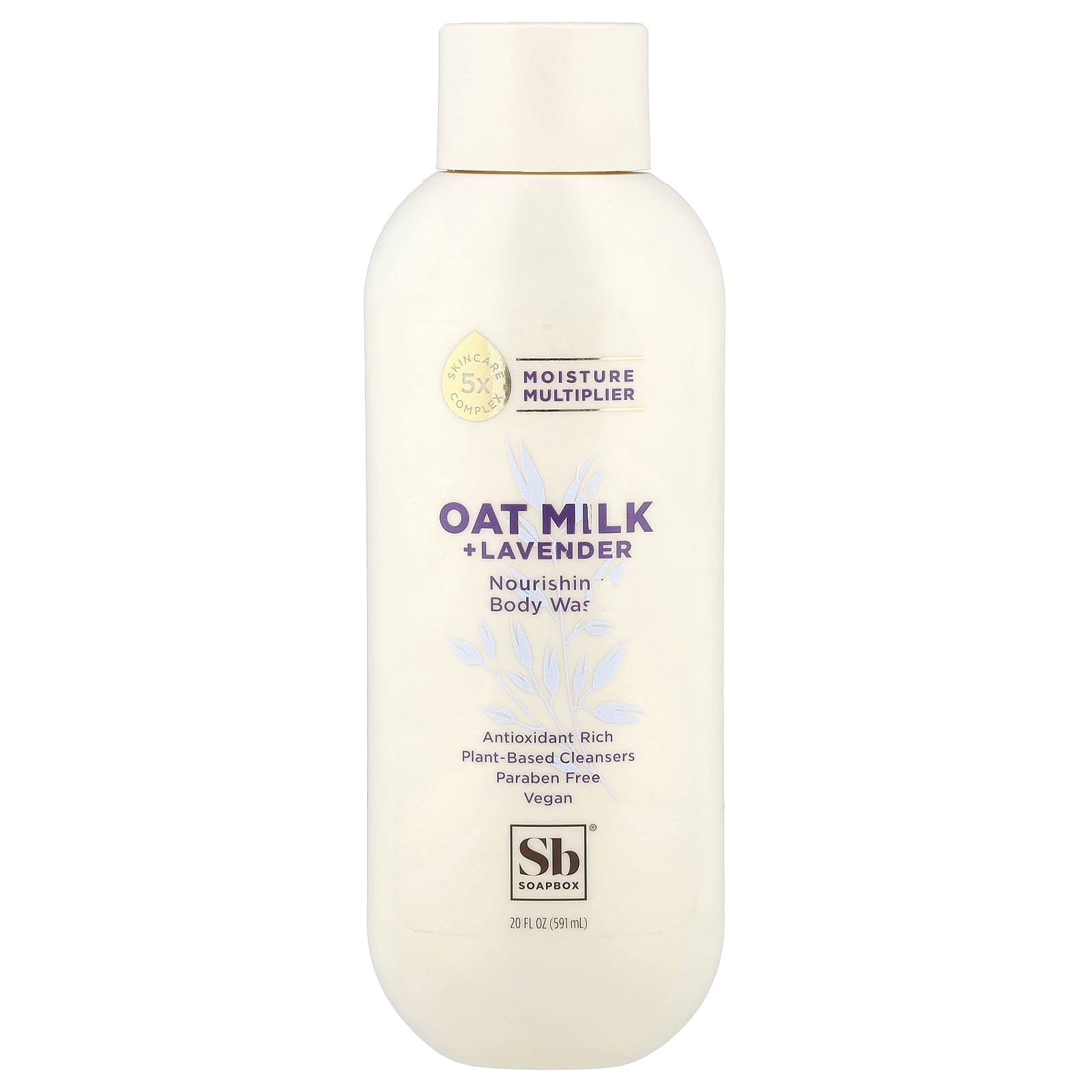 

Soapbox, Nourishing Body Wash, Oat Milk + Lavender, 591 ml (20 fl oz)