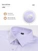 Men's Professional Striped Modal Long-Sleeve Shirt, Non-Iron, Casual Business Wear for Spring and Autumn