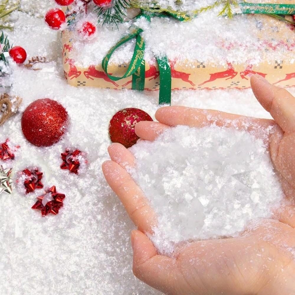 20/100g Fluffy Snowflake Artificial Snow Powder Artificial Snowflake Decor  Christmas Party