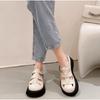 Summer Genuine Leather Thick-soled Mid-heeled Sandals Casual Comfortable Women's Shoes Hollow Pig Cage Women's Sandals