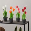 Mini Artificial Potted Flowers Bonsai - Lifelike Table Decor for Home & Garden, Fake Plant Ornaments