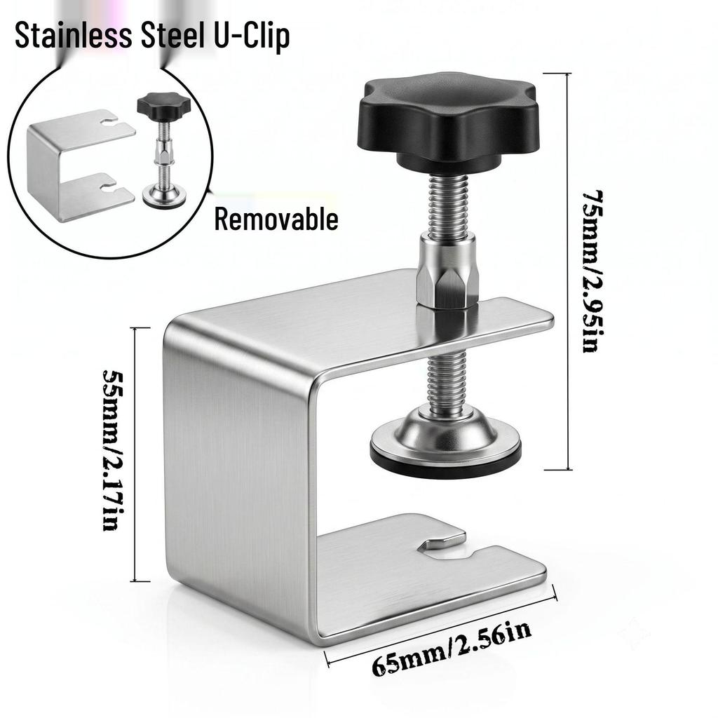G-Shaped Drawer Panel Fixing Clip with Anti-Slip Design