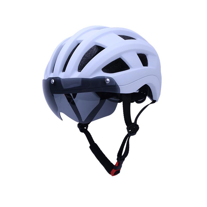 Captain Fahrradhelm mit magnetischer Brille für Damen & Herren - Atmungsaktive Berg- & Rennradausrüstung