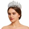 Zinc Zinc Alloy Bridal Crowns Big Wedding Crown Fashion Baroque Pageant Crowns  Birthday Party