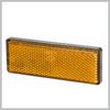 6 Pcs Rectangular Stick-on Safety Spoke Reflective Self Adhesive Reflector for Gate Posts Cars Trailer Motorcycle Trucks Boat Bicycle Bike Orange