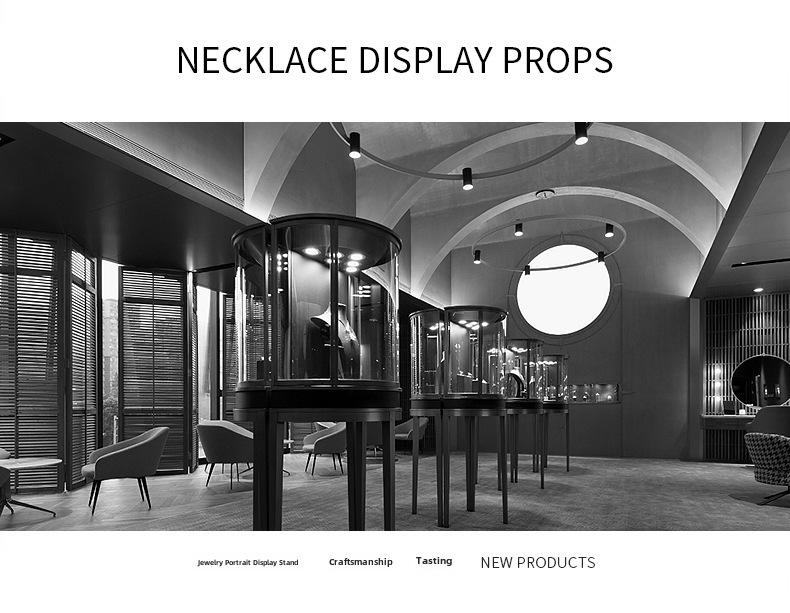 Digu Microfiber Necklace Display Stand for Jewelry Props